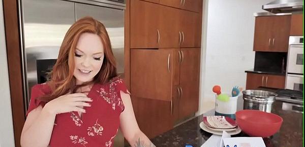  Redheaded stepmom with big tits jerks
